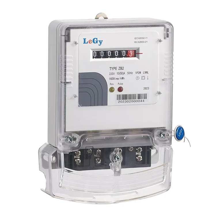 एकल चरण इलेक्ट्रॉनिक kWh ऊर्जा मीटर